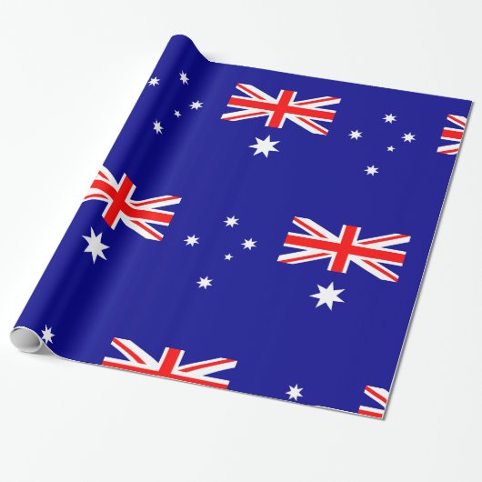 Australische vlag cadeaupapier (Uitgerold)