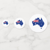 Australische vlag confetti (Achterkanten)