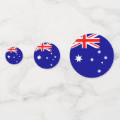Australische vlag confetti (Achterkanten)