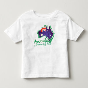 Australische vlag die fair kinder t-shirt promoot