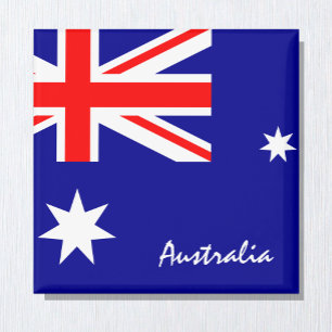 Australische vlag en Sydney-feestdag/sportfans Magneet