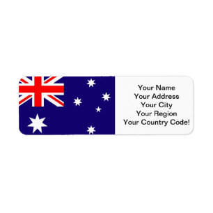 Australische vlag etiket