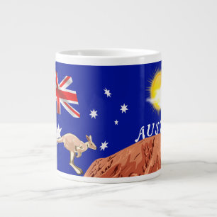 Australische vlag extra grote beker