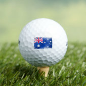 Australische vlag Fadeout Golfballen (Insitu Shirt)