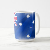 Australische vlag Fadeout Koffiemok (Voorkant rechts)