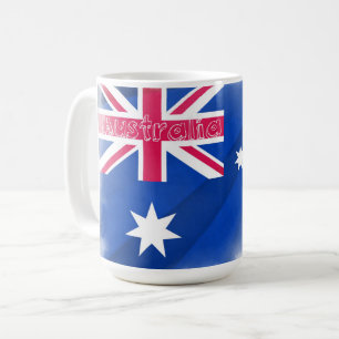 Australische vlag Fadeout Koffiemok