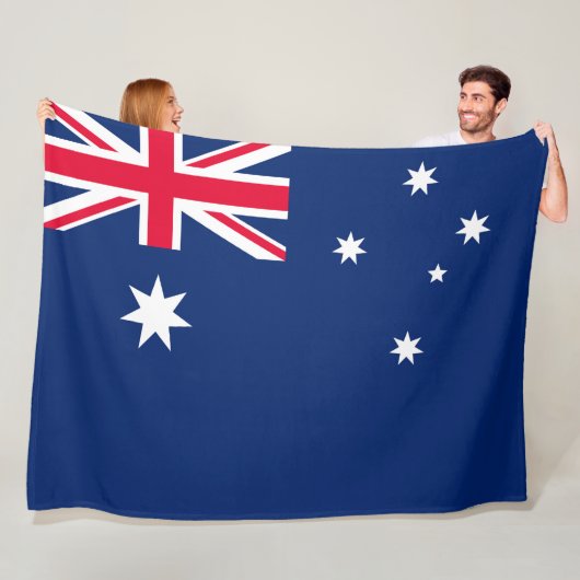 Australische vlag fleece deken (In situ)