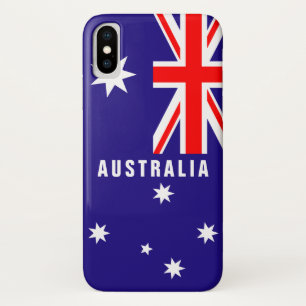 Australische vlag gepersonaliseerd in Australië iPhone X Hoesje