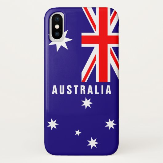 Australische vlag gepersonaliseerd in Australië Case-Mate iPhone Case (Achterkant)