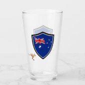 Australische vlag glas (Voorkant)