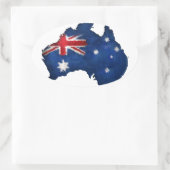 Australische vlag graffiti ovale sticker (Tas)