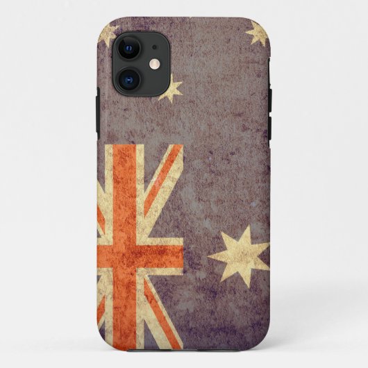 Australische vlag - Grunge Case-Mate iPhone Case (Achterkant)