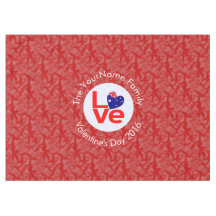 Australische Vlag Hart LIEFDE Rood Gepersonaliseer