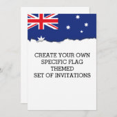 Australische vlag kaart (Voorkant / Achterkant)