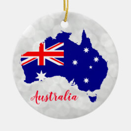 Australische vlag Kerstmis Keramisch Ornament