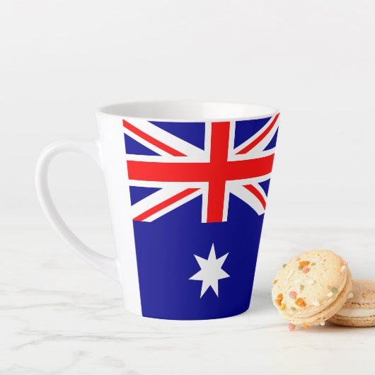 Australische vlag latte mok (In situ)