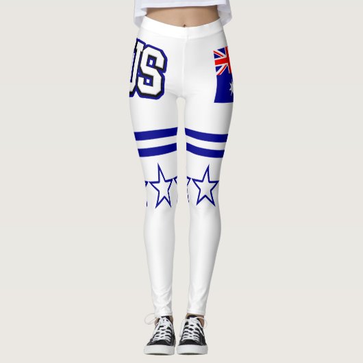 Australische vlag leggings (Voorkant)