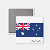Australische vlag Magnet Magneet (Voorkant / Achterkant)