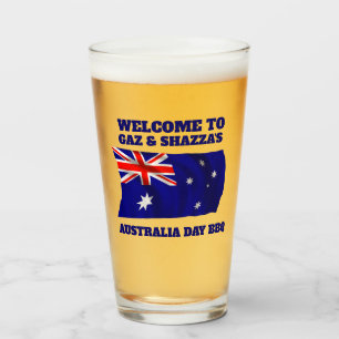 Australische Vlag Moderne Aussie gepersonaliseerde Glas