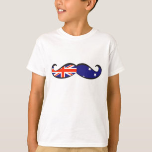 Australische vlag Mustache T-shirt