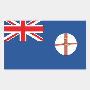 Australische vlag Nieuw-Zuid-Wales Rechthoekige Sticker