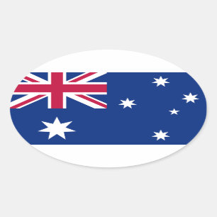 Australische vlag ovale sticker