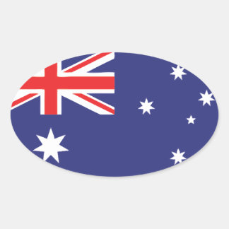 Australische vlag ovale sticker