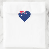 Australische vlag Patriottisch Hart Sticker (Tas)