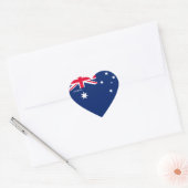 Australische vlag Patriottisch Hart Sticker (Envelop)