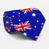 Australische vlag patroon stropdas (Opgerold)