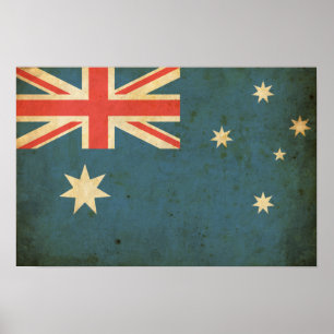 Australische vlag Poster