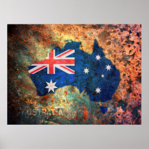 Australische vlag poster