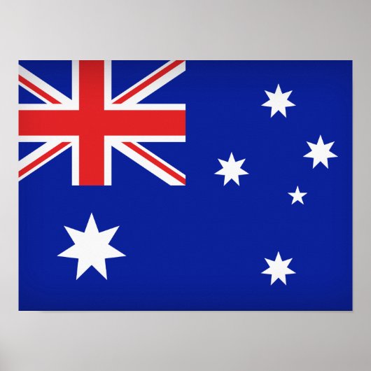 Australische vlag poster (Voorkant)