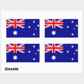 Australische vlag rechthoekige sticker (Vel)