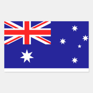 Australische vlag rechthoekige sticker