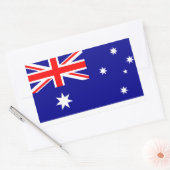 Australische vlag rechthoekige sticker (Envelop)