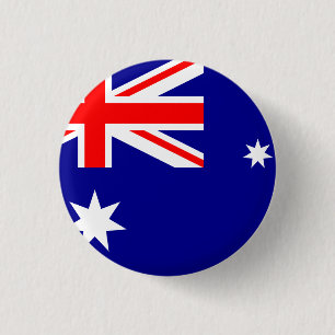 Australische vlag ronde button 3,2 cm