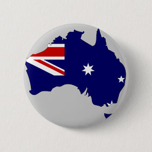 Australische vlag ronde button 5,7 cm