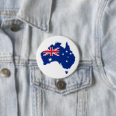 Australische vlag ronde button 7,6 cm (In situ)