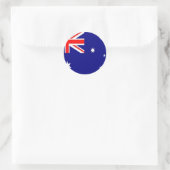 Australische vlag ronde sticker (Tas)