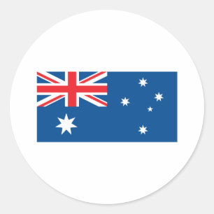 Australische vlag ronde sticker