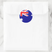 Australische vlag ronde sticker (Tas)