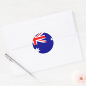 Australische vlag ronde sticker (Envelop)