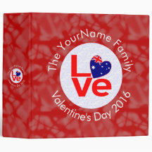 Australische Vlag Rood Letters LOVE Vlag Persoonli