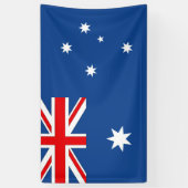 Australische vlag spandoek (Verticaal)