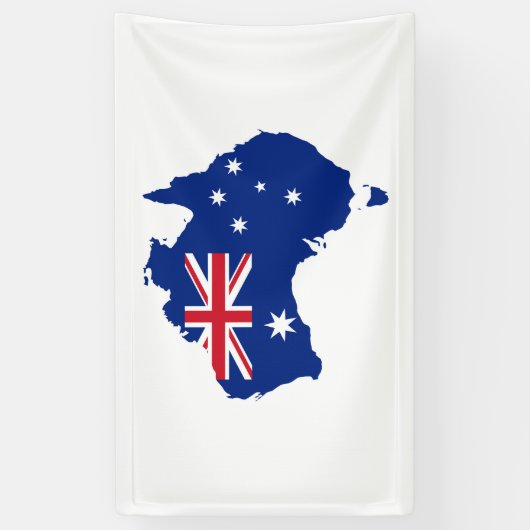 Australische vlag spandoek (Verticaal)
