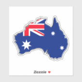 Australische vlag sticker (Vel)
