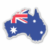 Australische vlag sticker (Voorkant)
