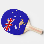 Australische vlag tafeltennisbatje (Zijkant)