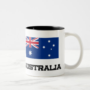 Australische vlag tweekleurige koffiemok